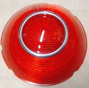 55-56 Pontiac Tail Light Lens Pair – Classic Red, Direct Fit For Rear Left & Right