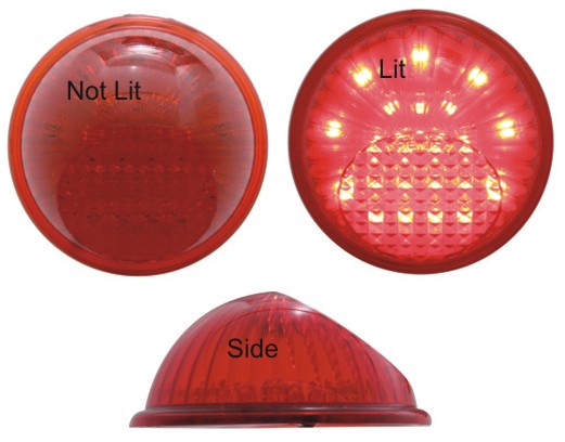 Pair of Tail light Round reflectors fits Willys Jeep wagon 53-63 